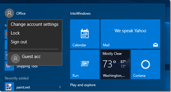 Vytvořit uživatelský účet hosta v systému Windows 10 step6