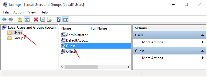 Créer un compte d'utilisateur invité dans Windows 10 step3