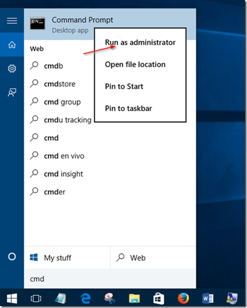 povolit účet hosta v systému Windows 10 krok2