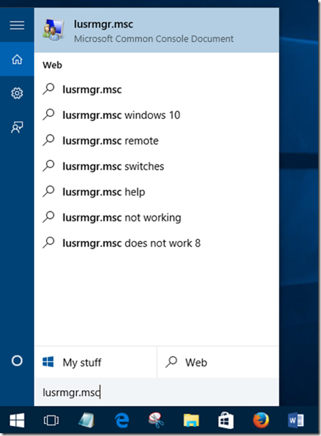Stvorite korisnički račun korisnika u sustavu Windows 10 u koraku1